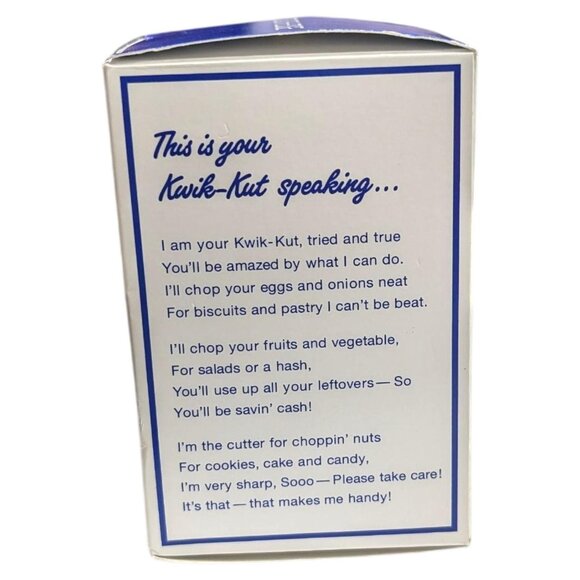 Kwik Kut TE-60 Food Chopper Tooth Edge Stainless Steel New Condition - Picture 4 of 8